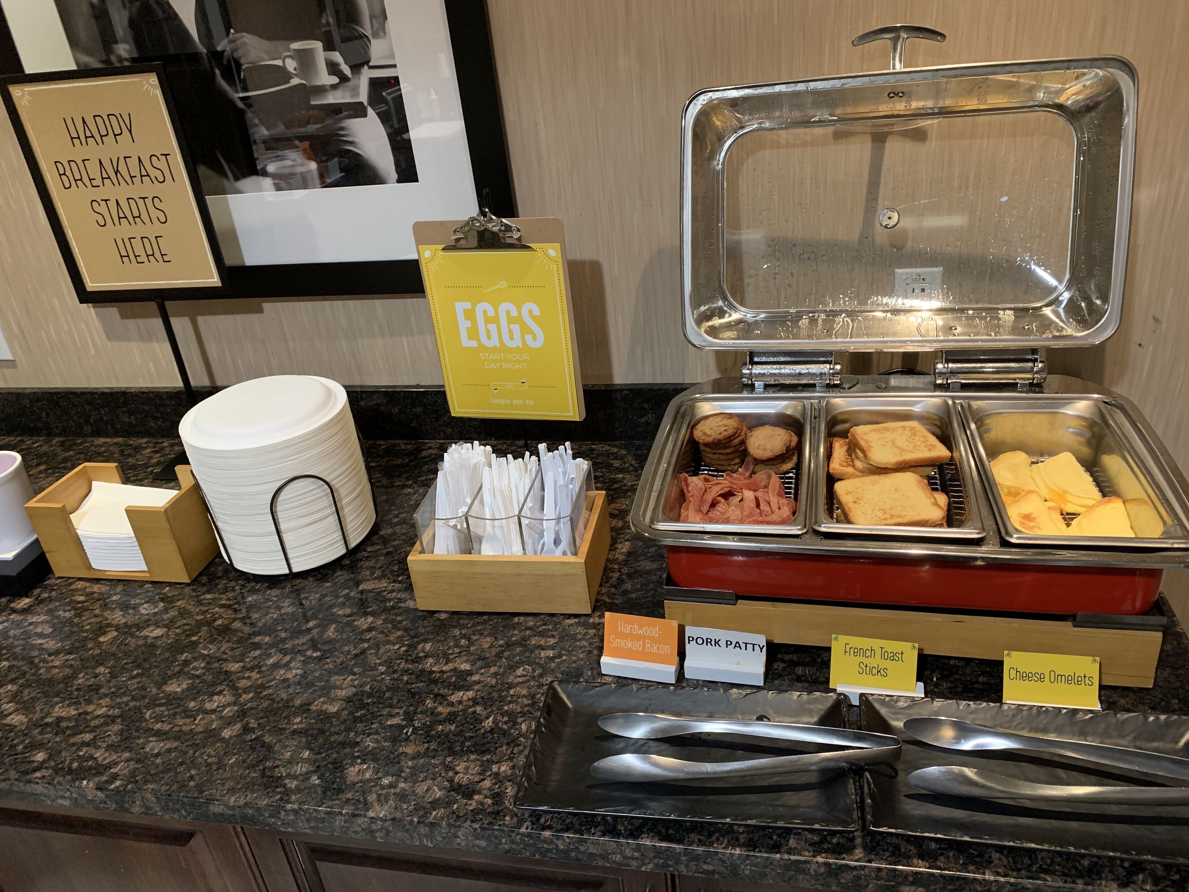 free daily buffet breakfast