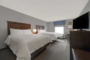 Premium bedding, pillowtop beds, in-room safe, laptop workspace