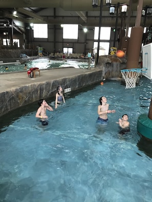 Indoor spa tub