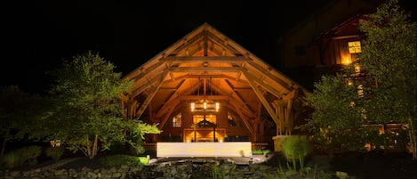 Front of property – evening/night