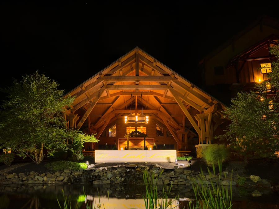 Front of property – evening/night