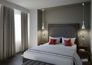 Quarto casal, 1 cama de casal, sacada, vista para o lago | Frigobar, cofres nos quartos, escrivaninha, quartos à prova de som