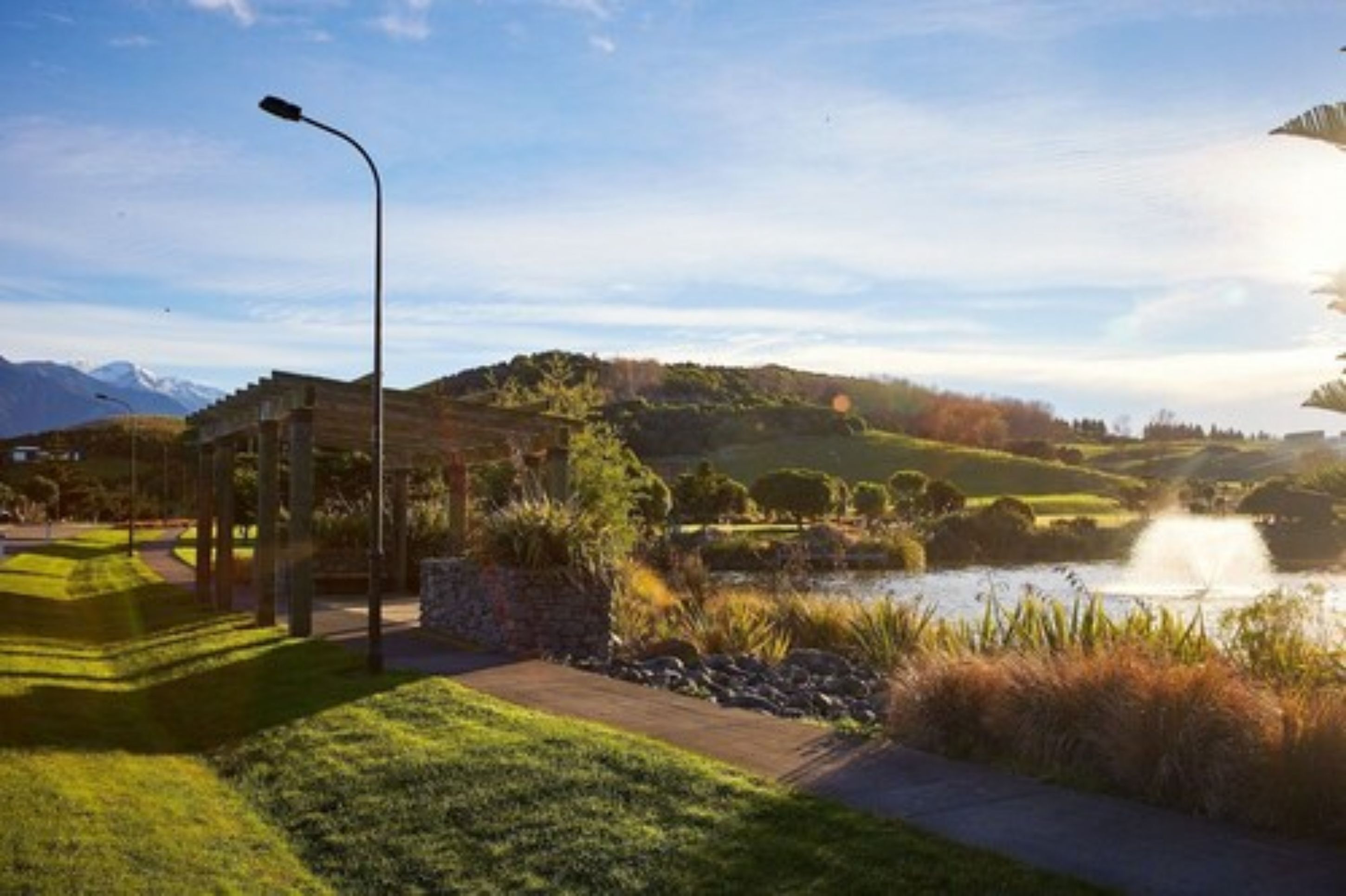 Blick von der Unterkunft