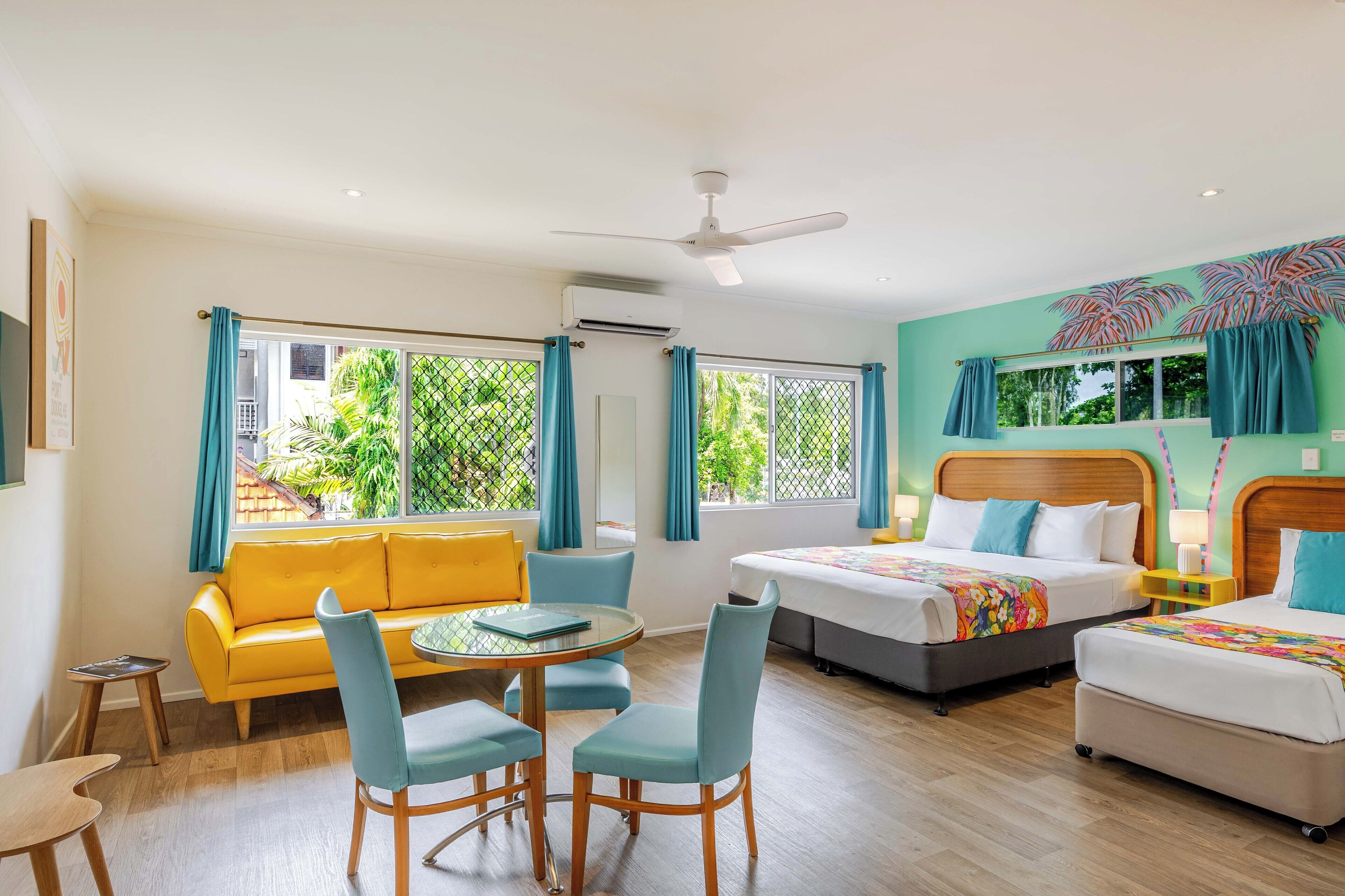 Triple Room (1 Queen and 1 Single Bed) | Pillow-top beds, desk, blackout curtains, soundproofing