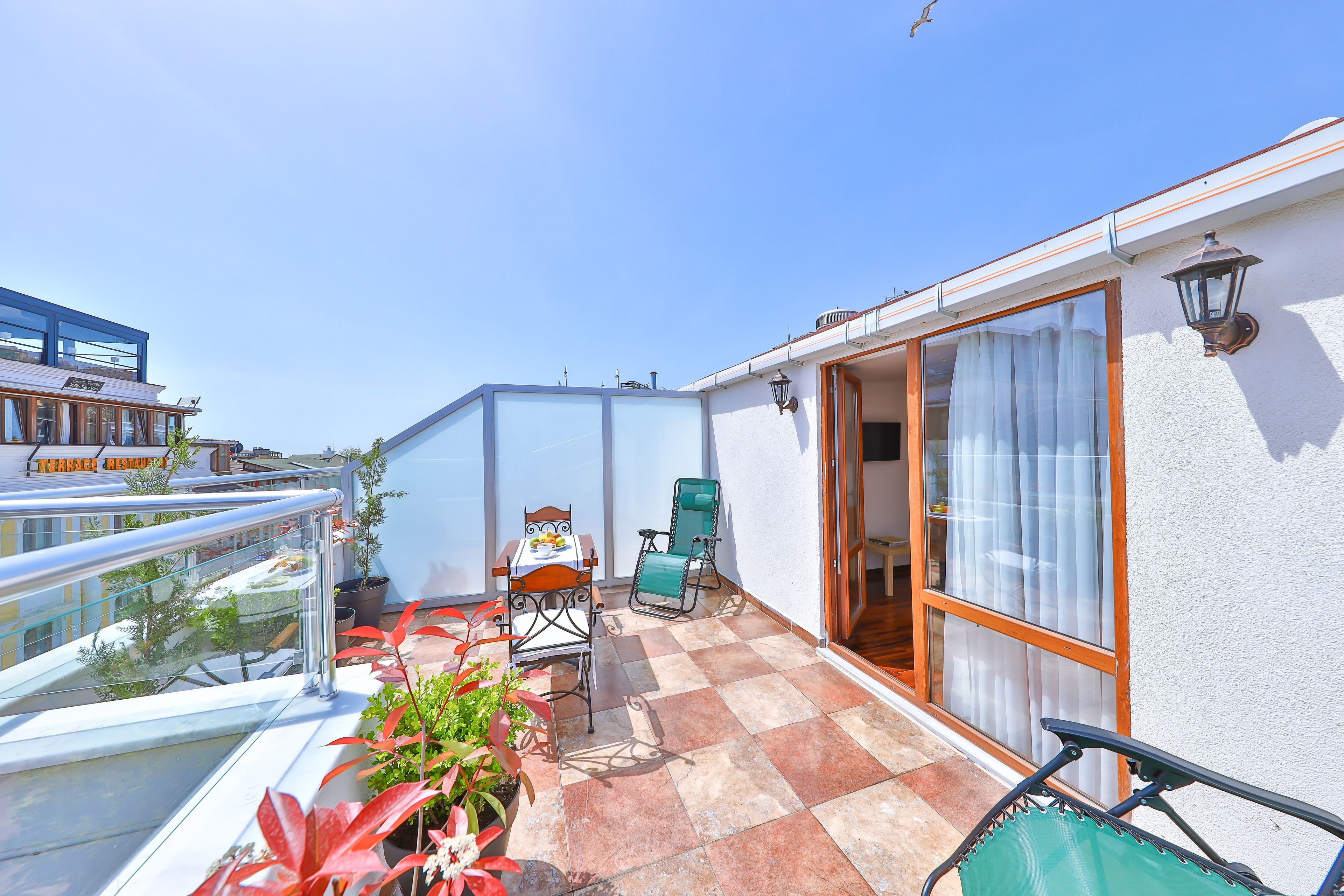 deluxe double room, balcony | balcony view