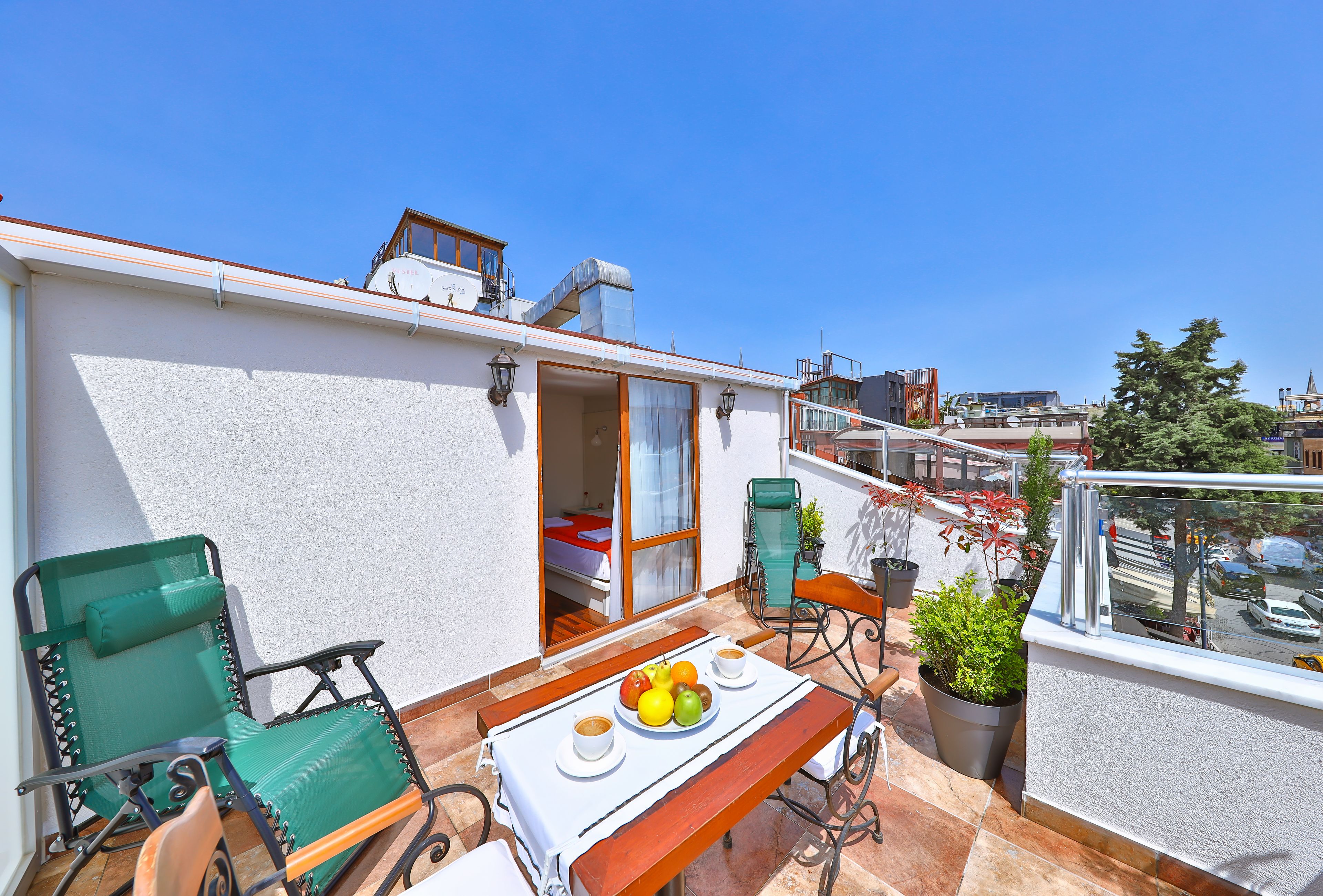 deluxe double room, balcony | balcony view