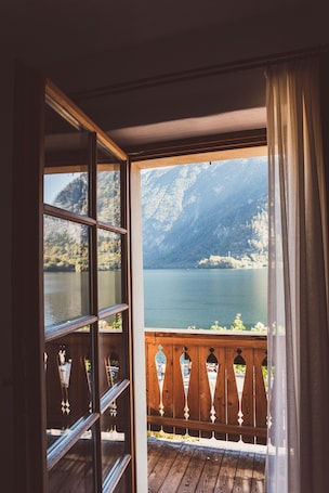 Habitación doble superior (Lake View, German Twin Beds) | Terraza o patio. Heritage Hotel Hallstatt