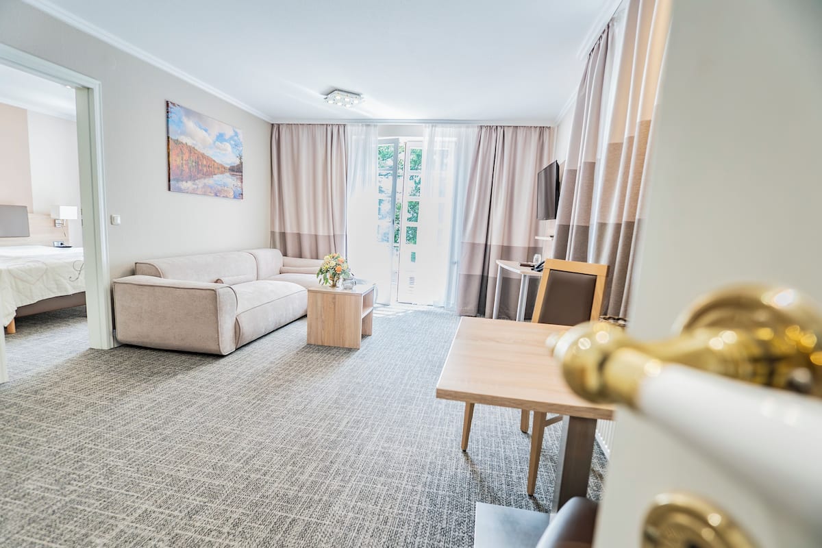Standard Suite | Hypo-allergenic bedding available, minibar, in-room safe, desk