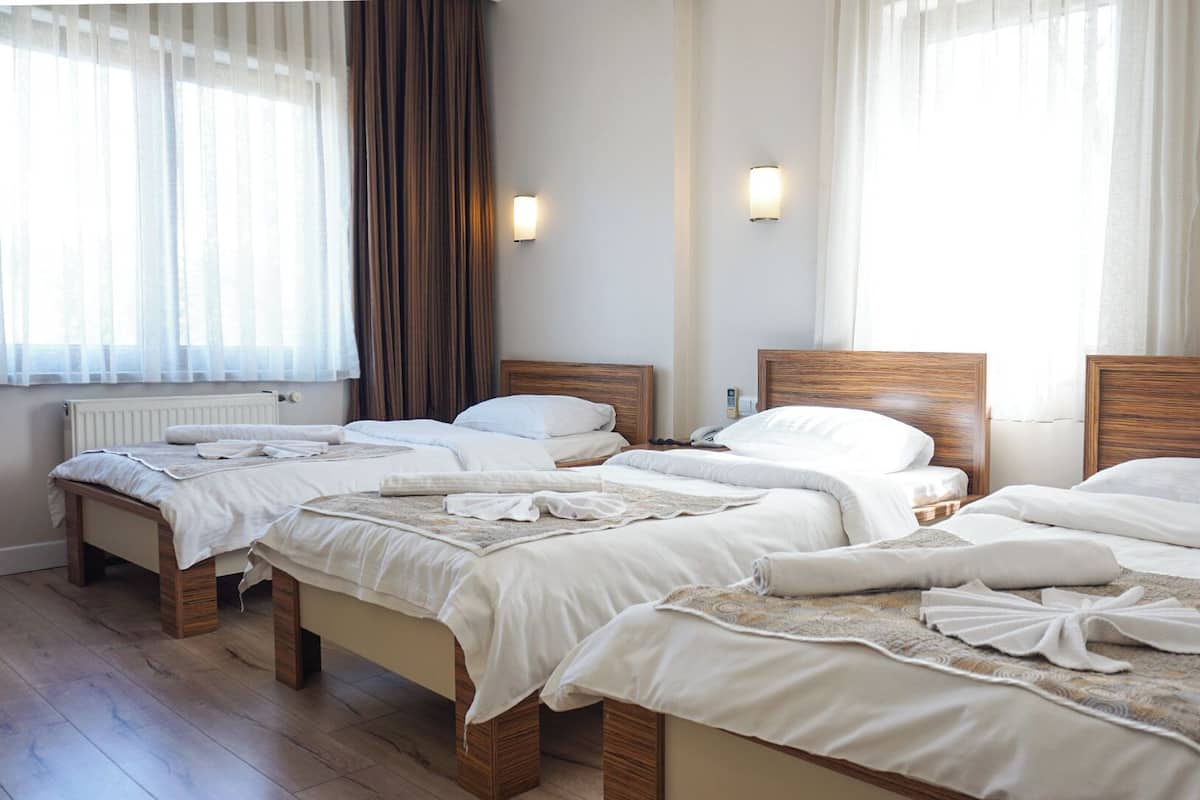 Comfort driepersoonskamer | 1 slaapkamer, lakens van Egyptisch katoen, luxe beddengoed, een minibar