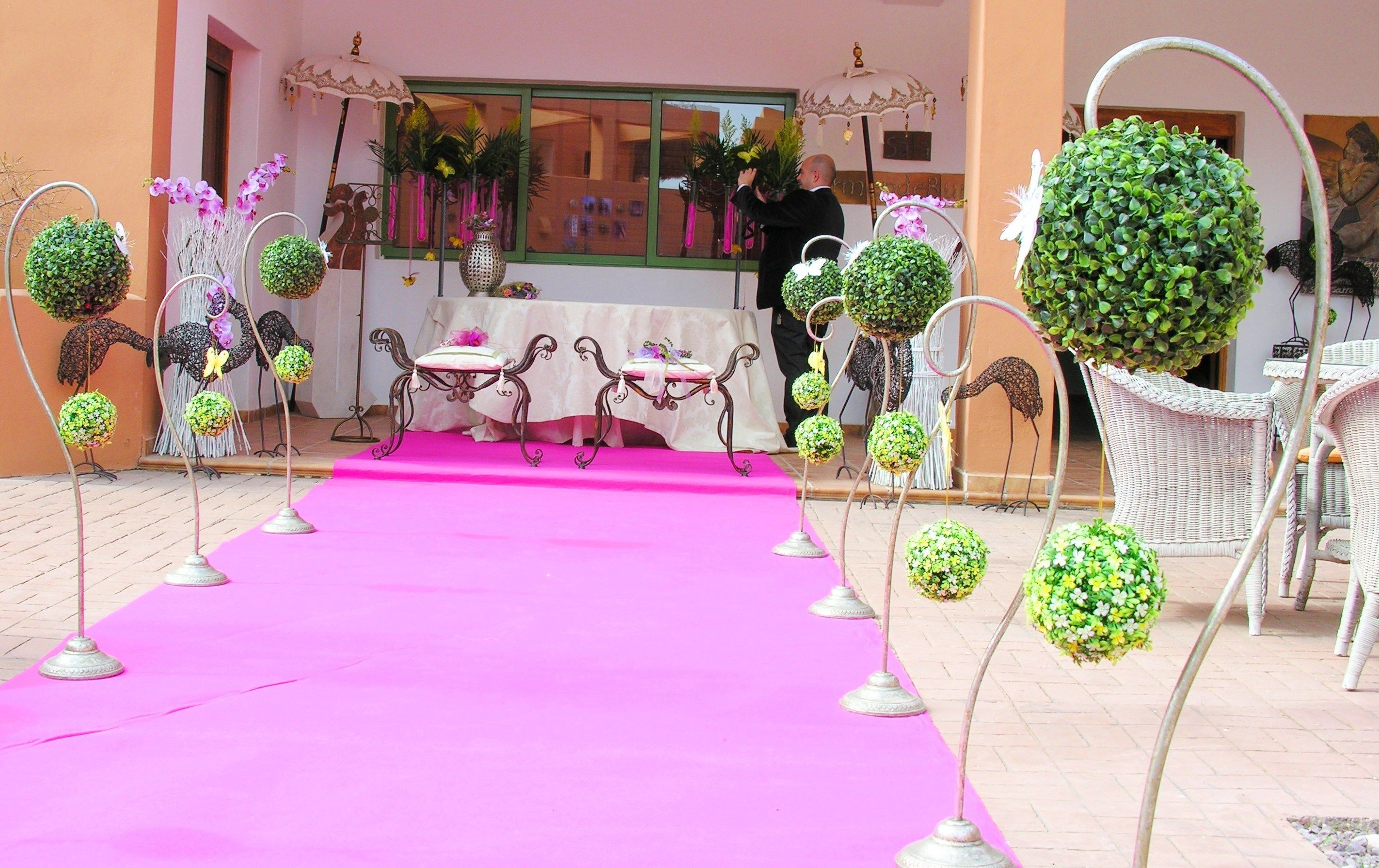 outdoor wedding area