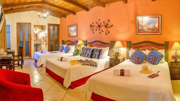 Ropa de cama de alta calidad, colchones Tempur-Pedic y minibar