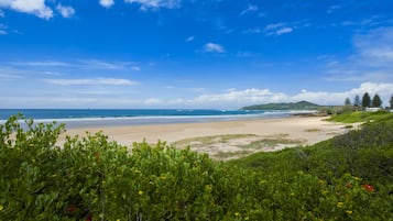 Beach nearby, white sand