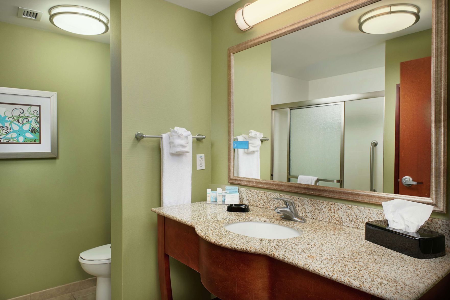 Bathroom | Hair dryer, towels