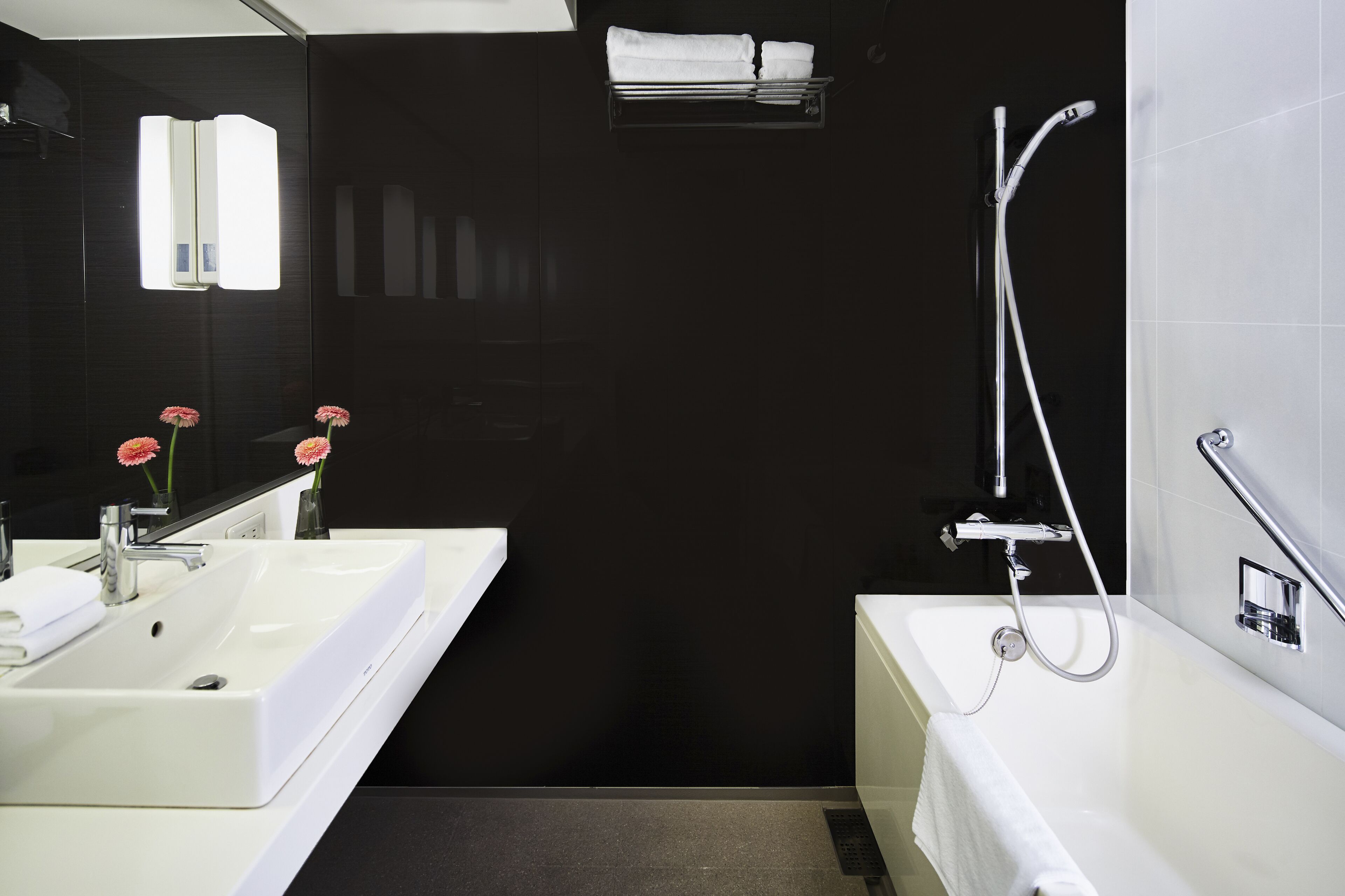 premier room, 1 bedroom (no view) | bathroom | combined shower/bathtub, deep-soaking bathtub, eco-friendly toiletries