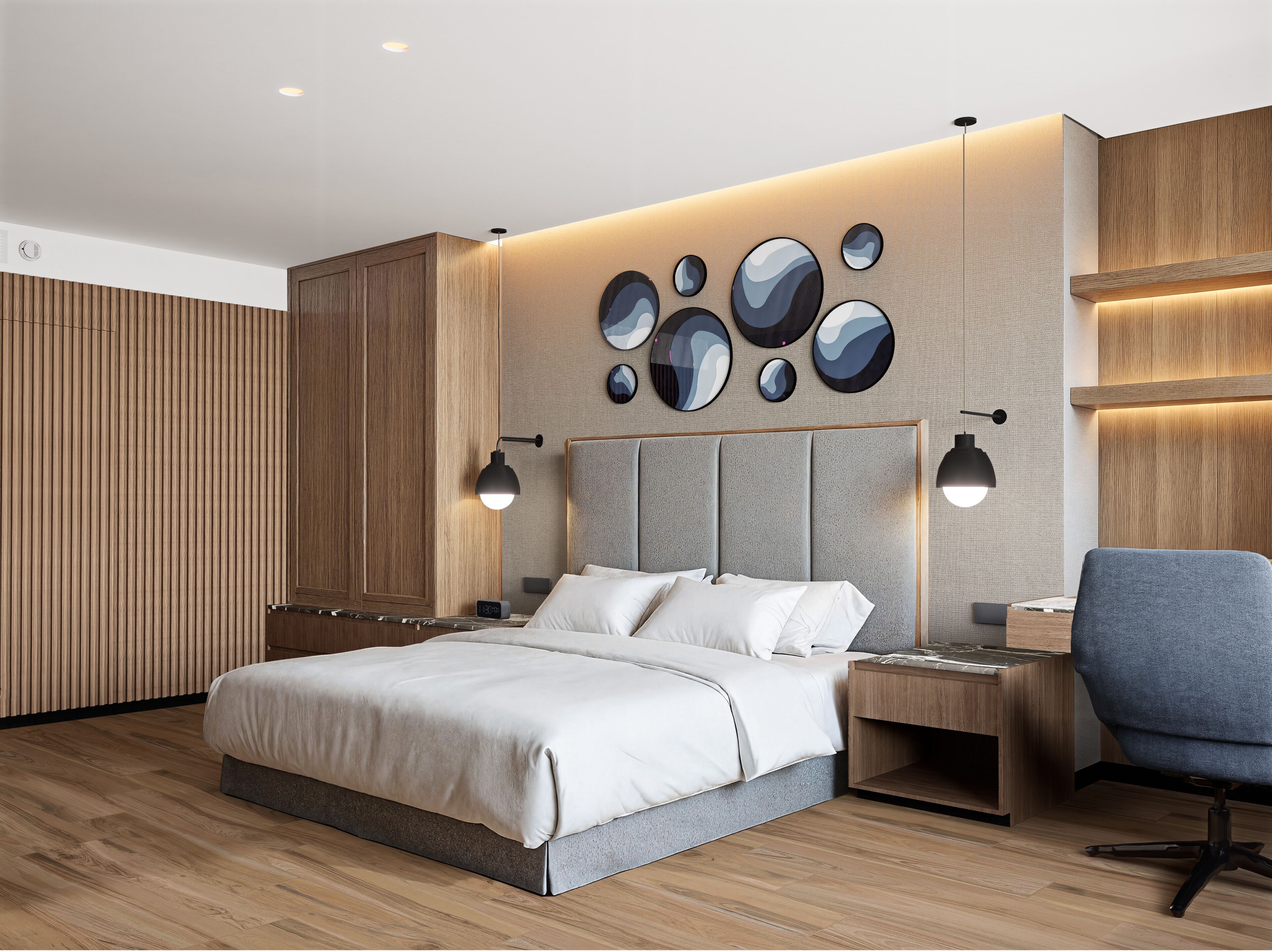 Egyptian cotton sheets, premium bedding, in-room safe, desk