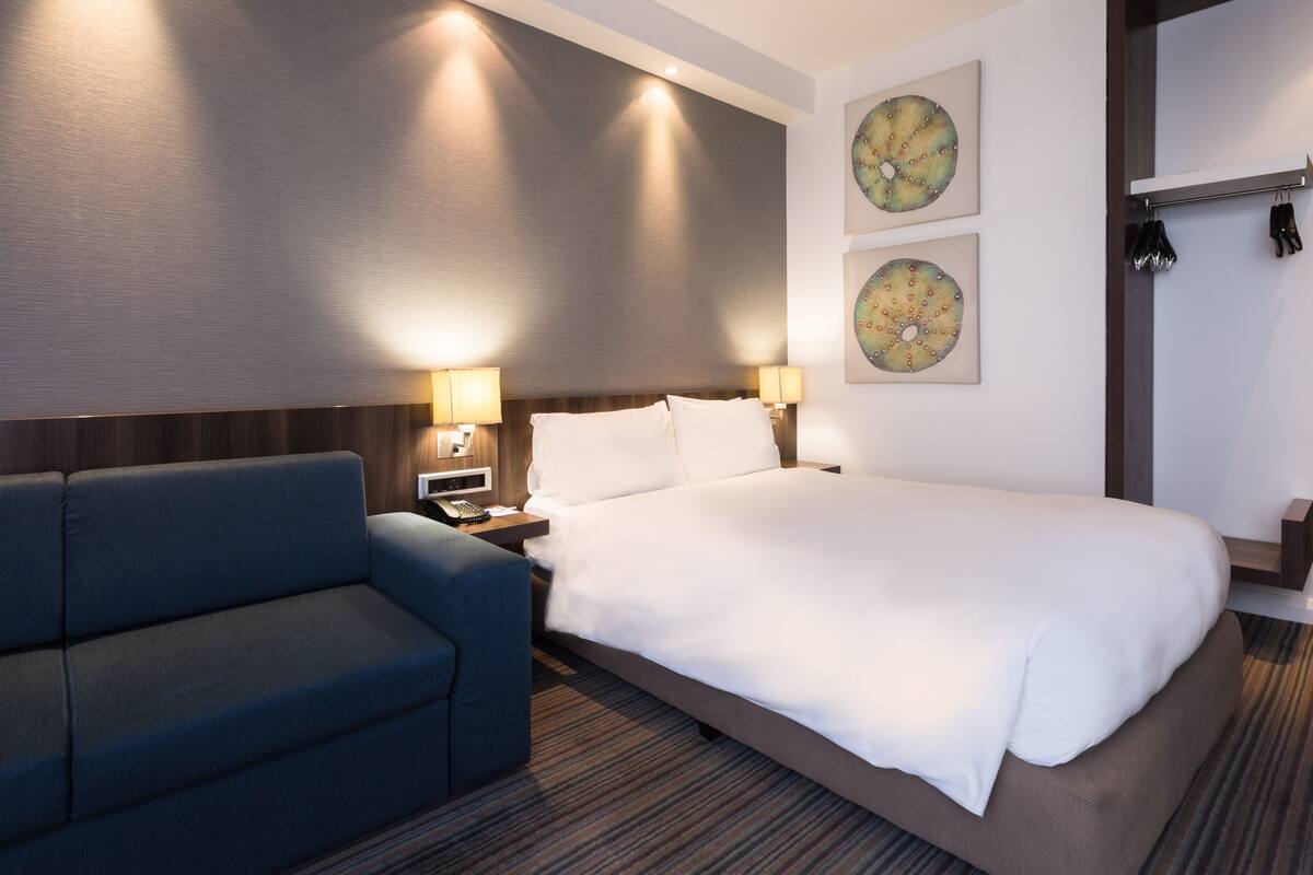 In-room safe, desk, blackout curtains, soundproofing