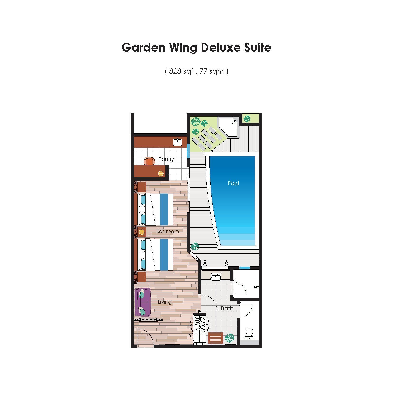 deluxe suite | floor plan