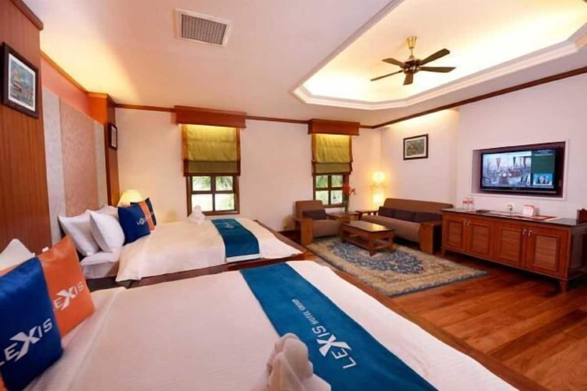 Bộ đồ giường cao cấp, minibar, két bảo mật tại phòng 