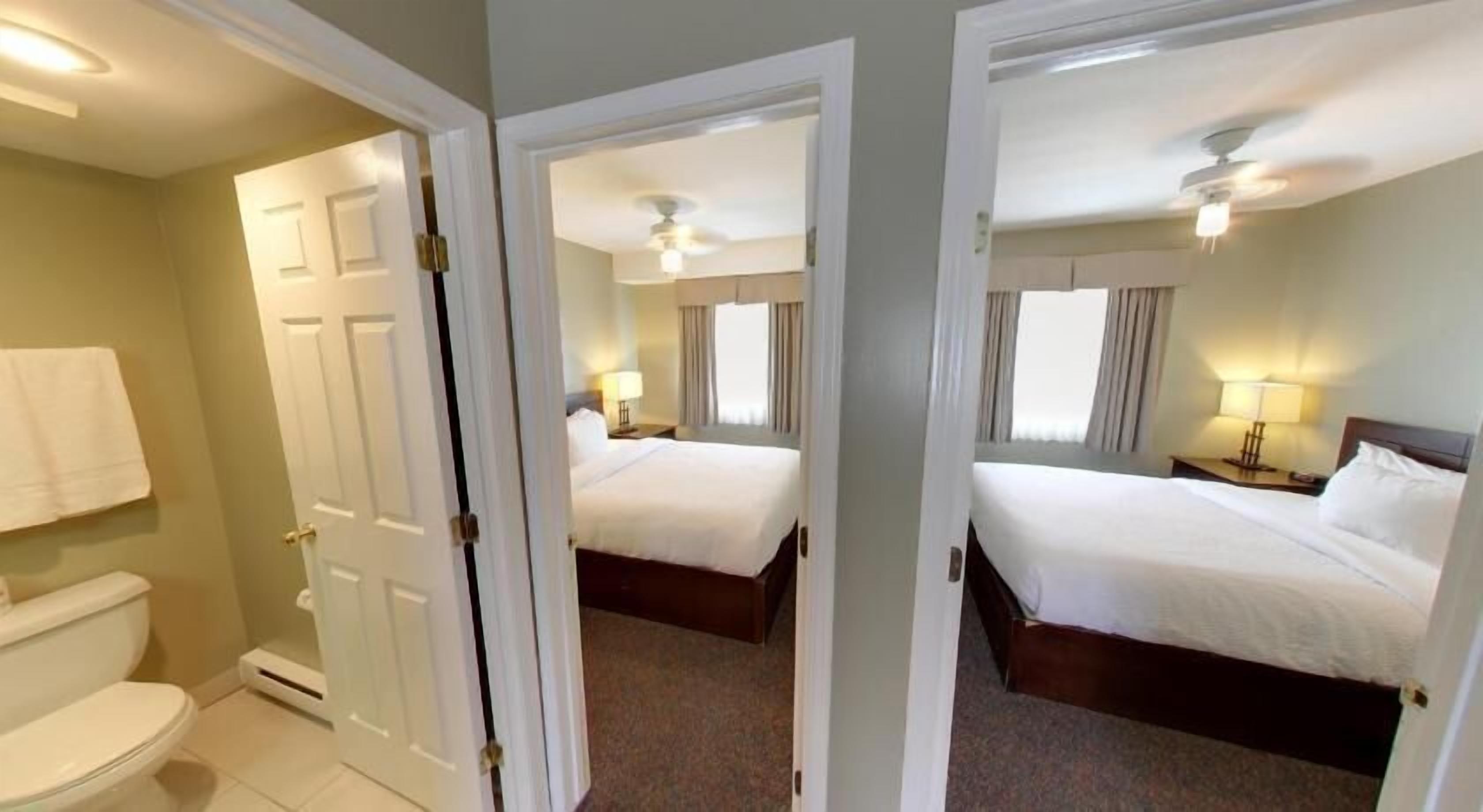 Desk, blackout drapes, soundproofing, iron/ironing board