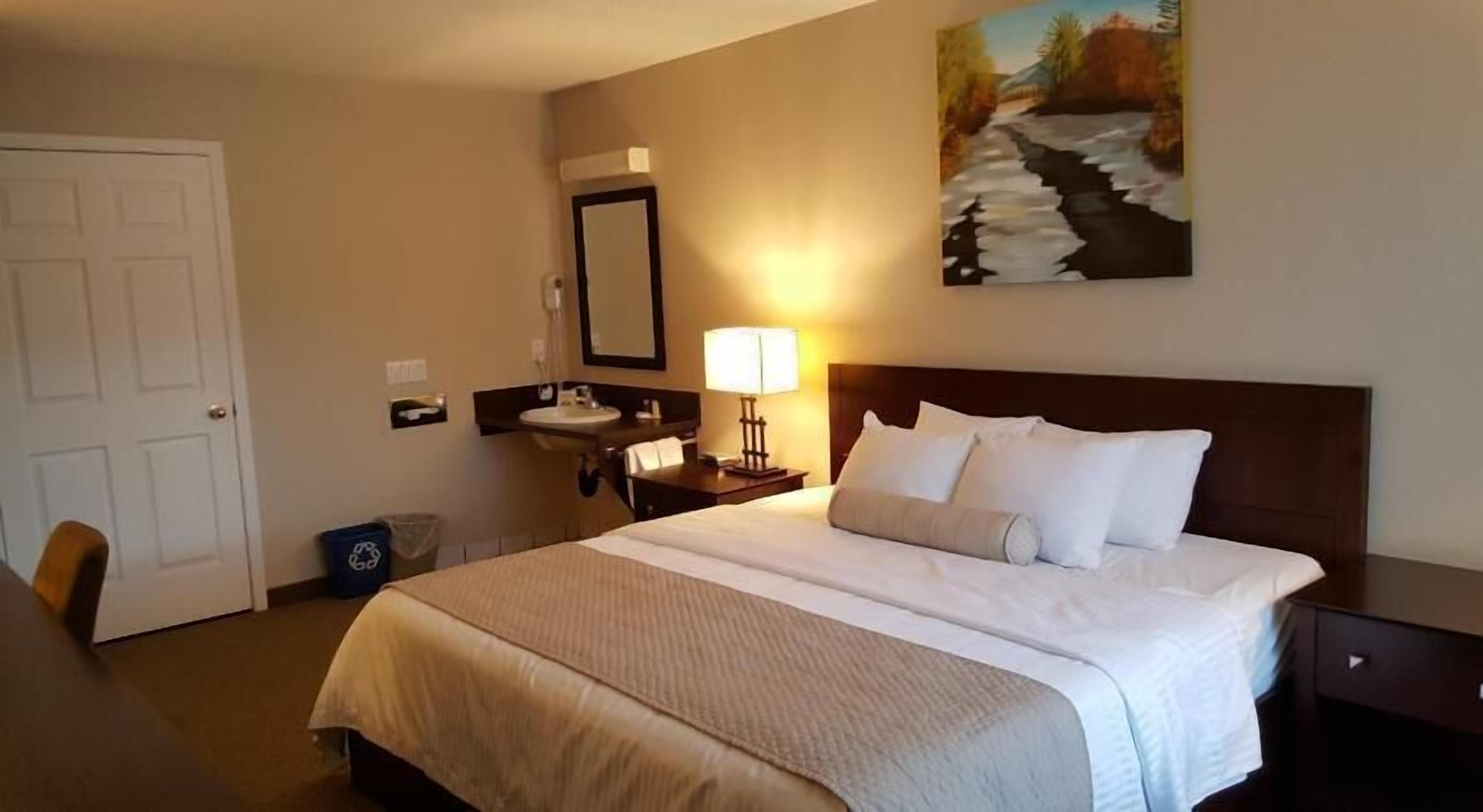 Desk, blackout drapes, soundproofing, iron/ironing board