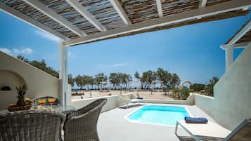 Suite, piscina privata, vista mare | Terrazza/patio