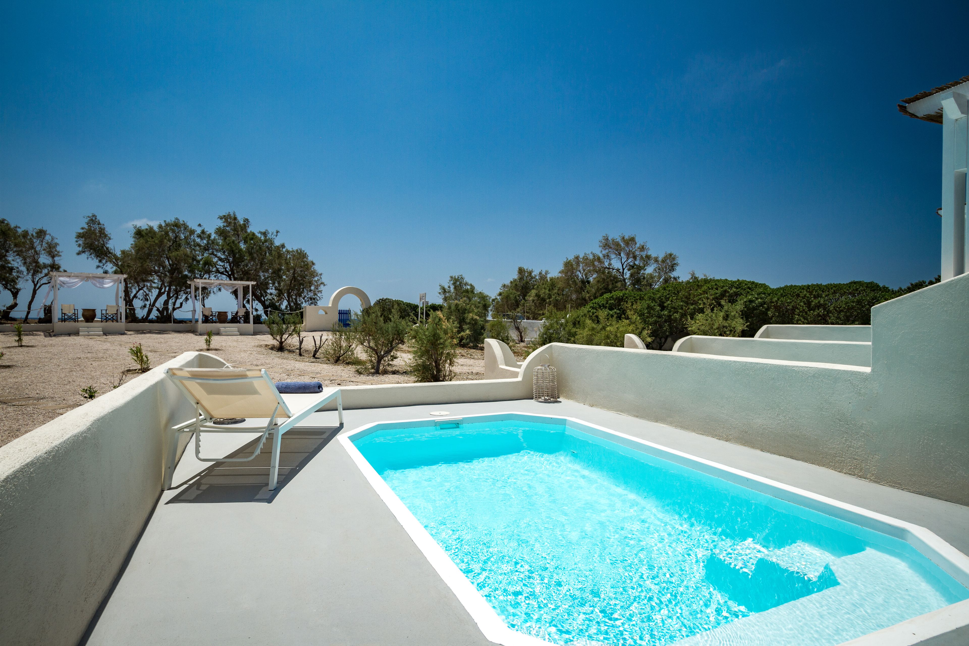 suite, private pool, sea view | terrace/patio
