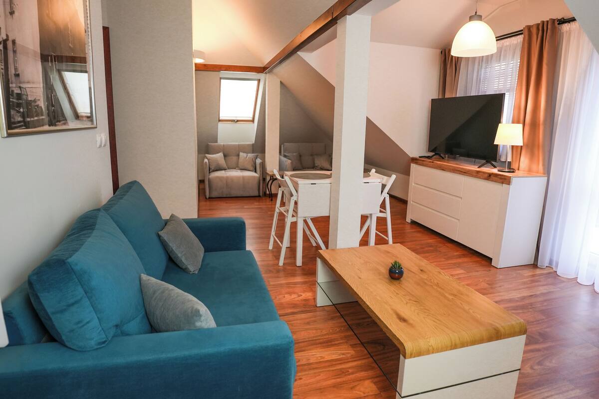Down duvets, Select Comfort beds, in-room safe, desk