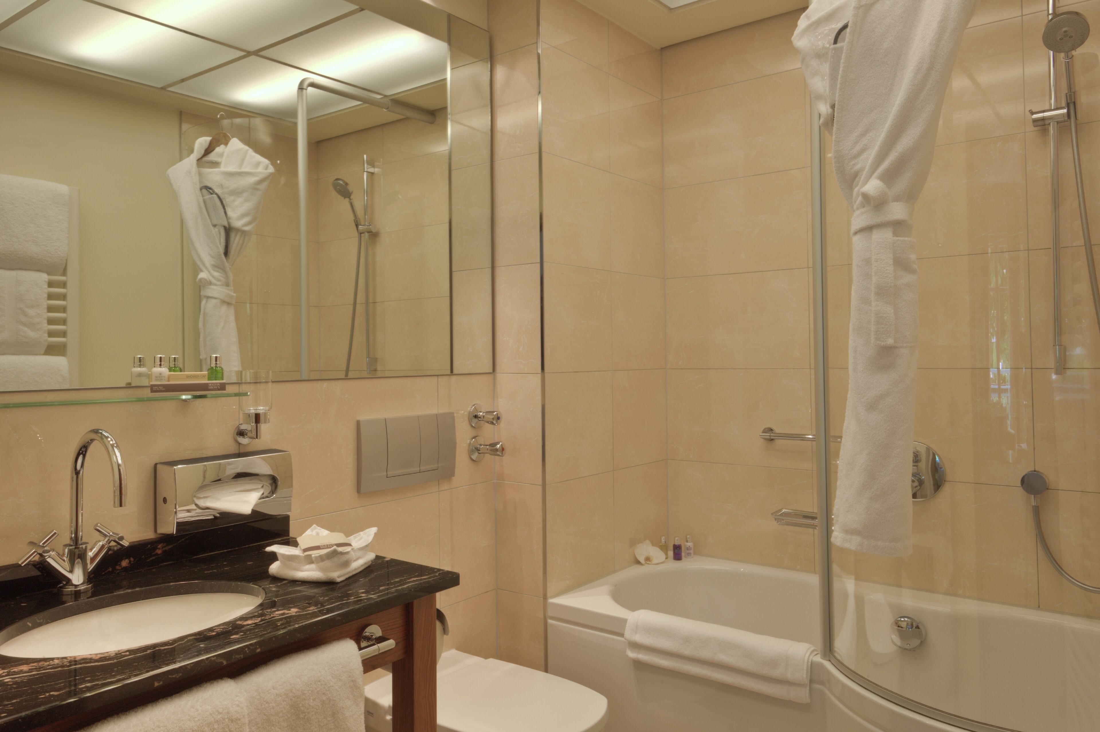 studio | bathroom | free toiletries, hair dryer, bathrobes, slippers