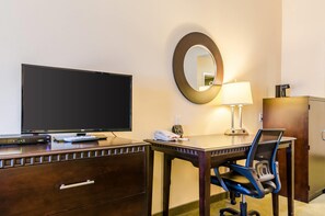 Suite, 1 King Bed with Sofa bed, Accessible, Non Smoking | Pillowtop beds, desk, iron/ironing board, free cribs/infant beds