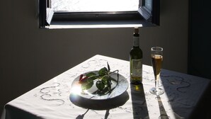 Udsigt fra overnatningsstedet