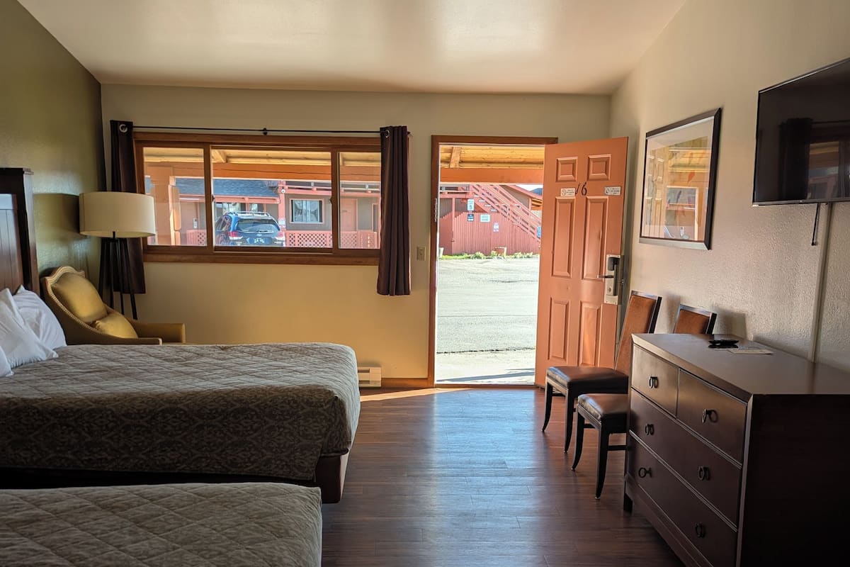 Premium Double Room, 2 Queen Beds | Premium bedding, pillowtop beds, desk, blackout drapes