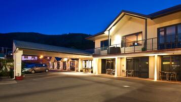 Front of property – evening/night