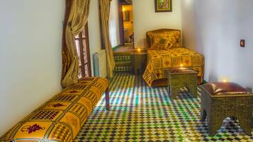 Basic Twin Room, 2 Twin Beds (Tiznit) | 1 bedroom, Egyptian cotton sheets, premium bedding, Select Comfort beds