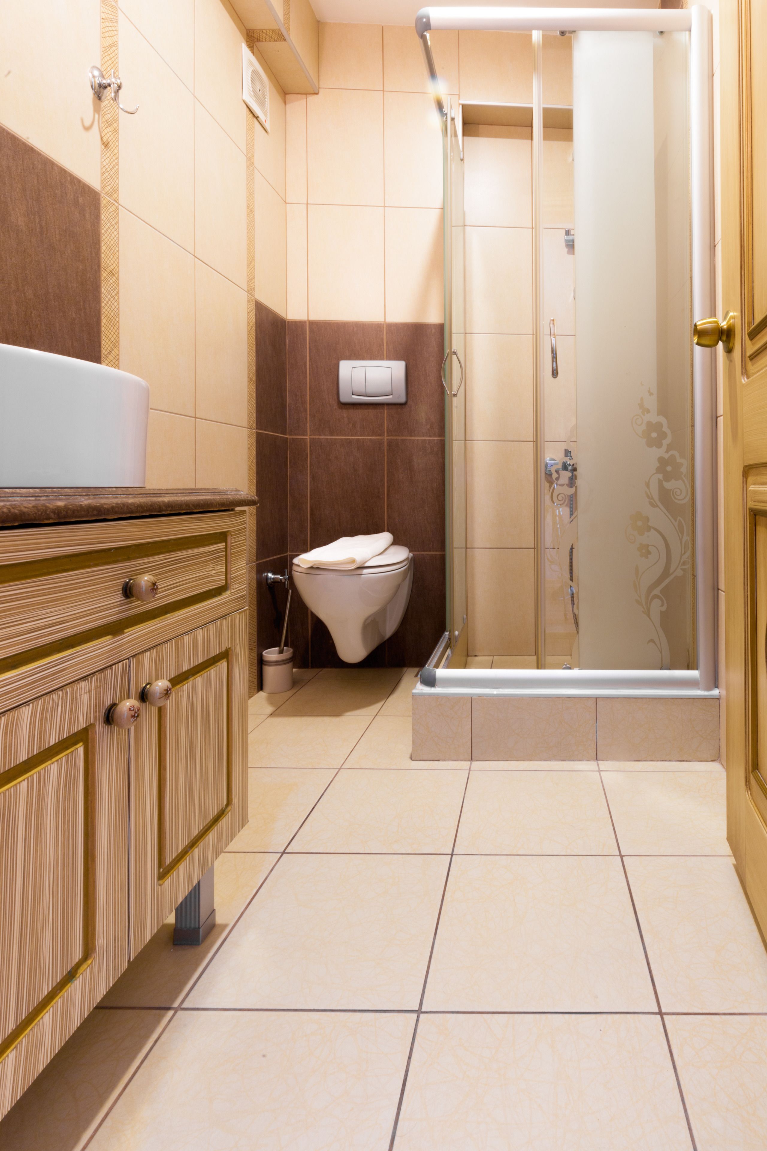 shower, rainfall showerhead, free toiletries, hair dryer