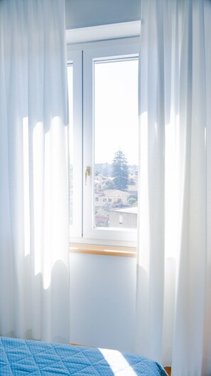 Vue sur la ville depuis l’hébergement