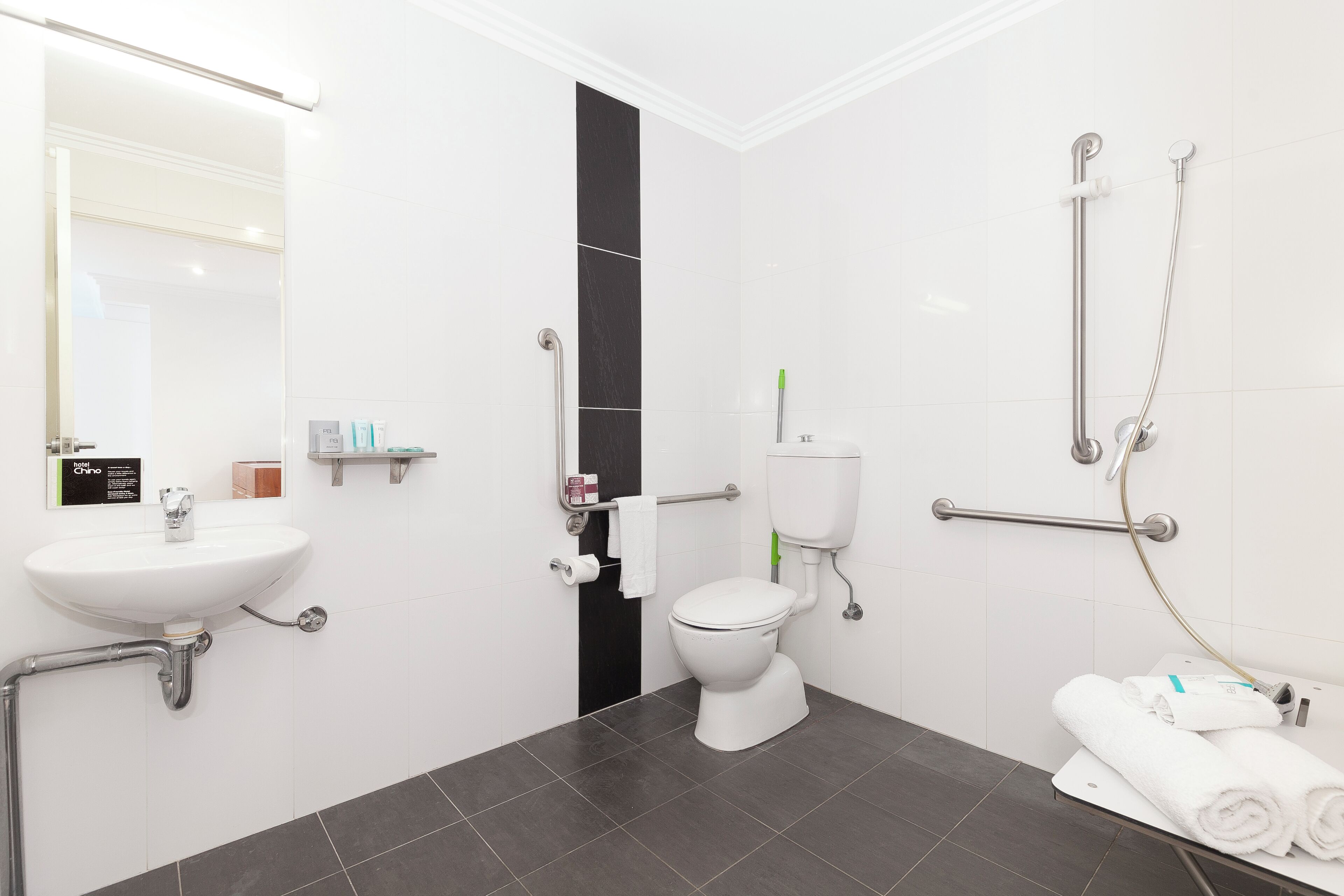 free toiletries, hair dryer, towels, soap