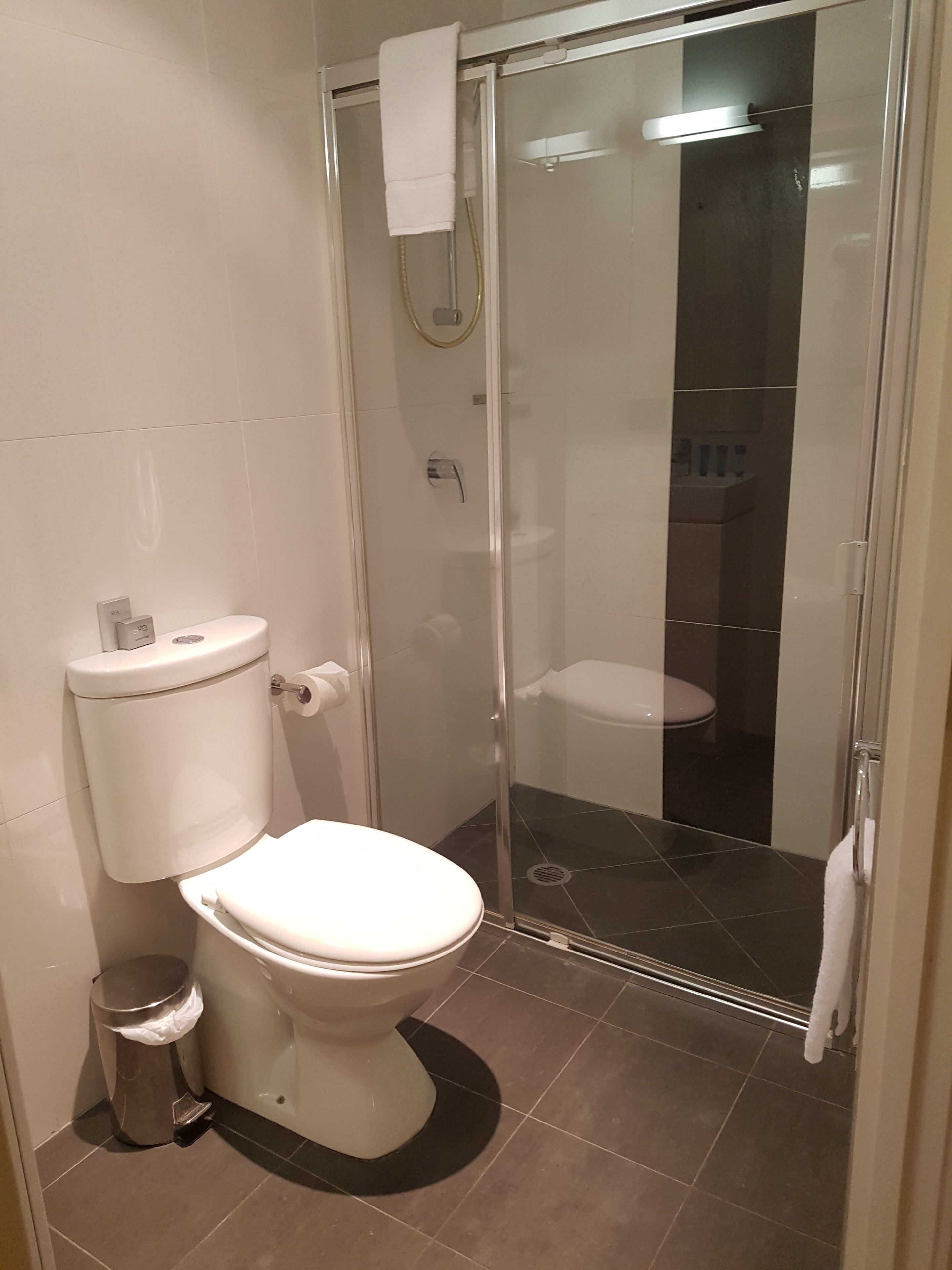 free toiletries, hair dryer, towels, soap