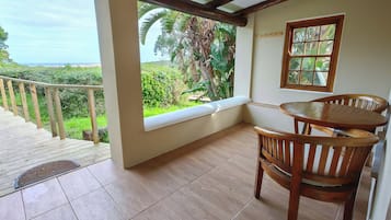 Luxury Chalet, 1 Bedroom, Beach View | Terrace/patio