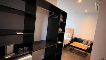 Premium Studio Suite, Balcony | Premium bedding, down comforters, pillowtop beds, minibar