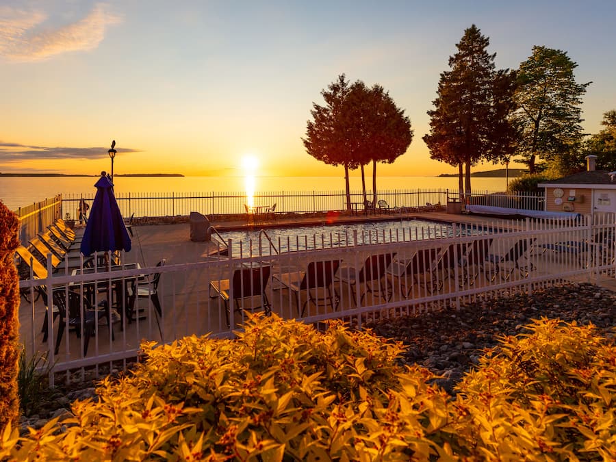 Front of property - evening/night