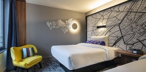 Sengetøy av topp kvalitet, safe på rommet og skrivebord