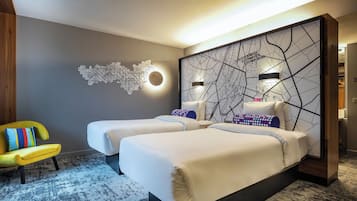 Literie de qualité supérieure, coffres-forts dans les chambres, bureau