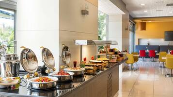 Daily buffet breakfast for a fee