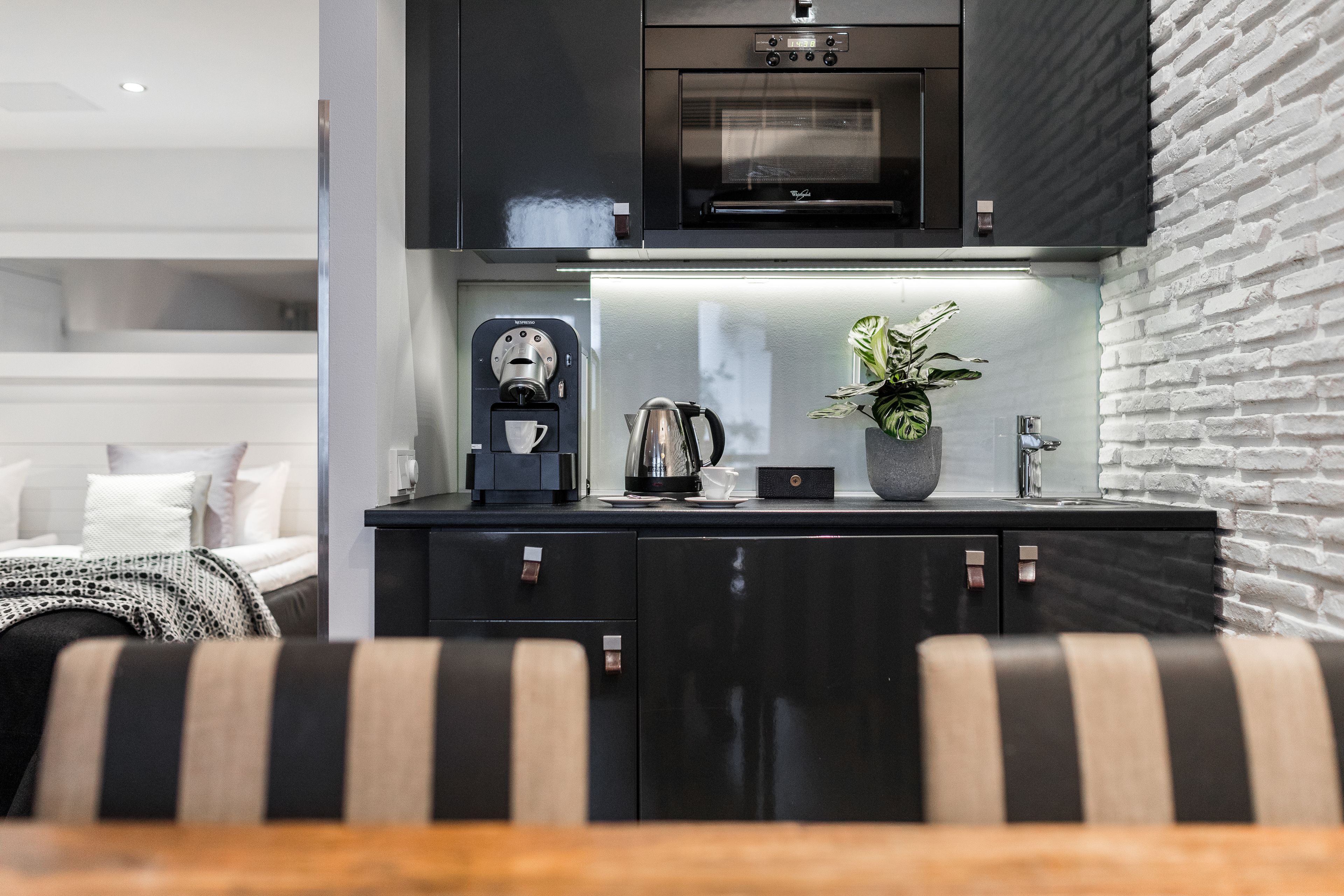 luxury room, 1 king bed | private kitchenette