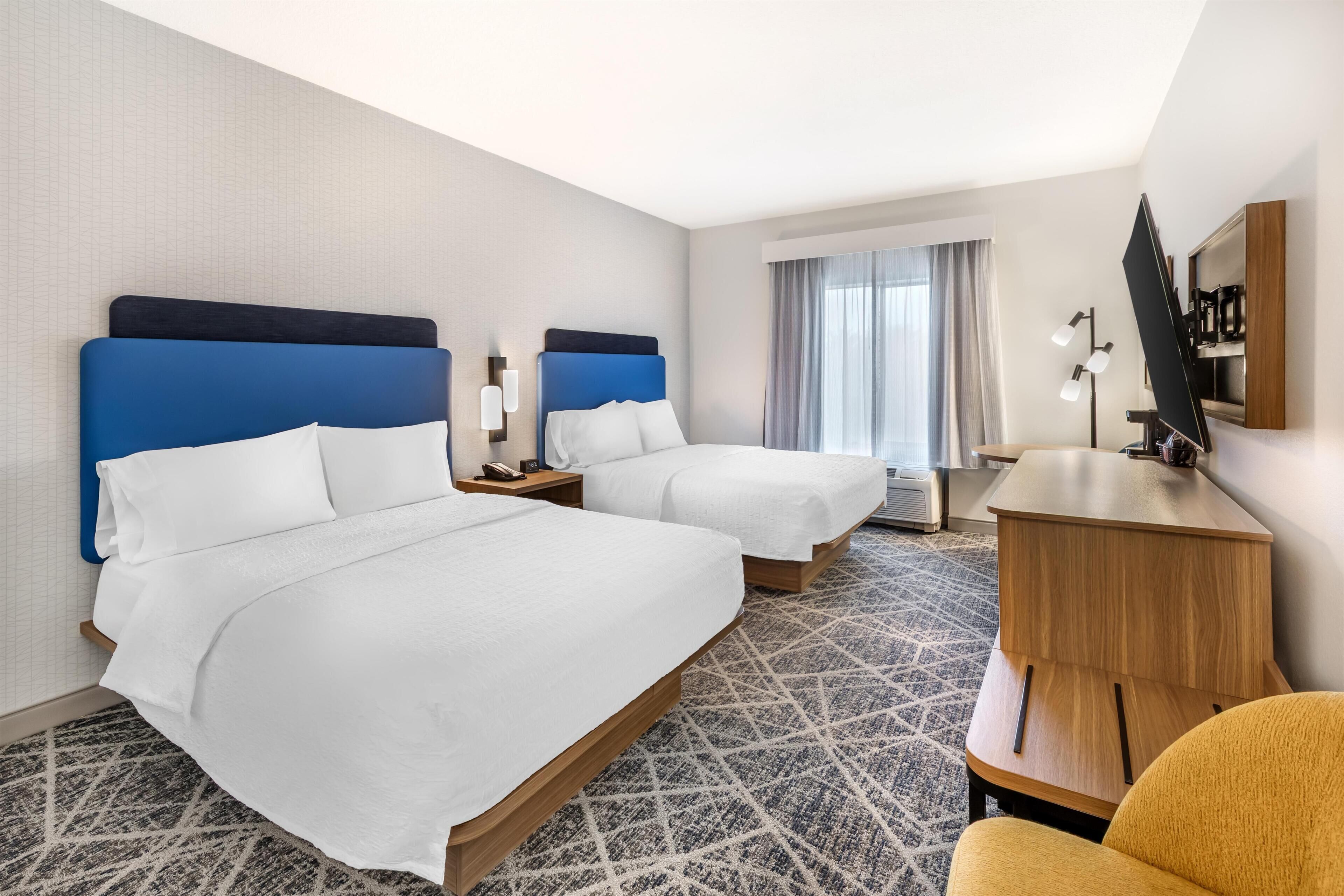 Room, 2 Queen Beds | Premium bedding, down duvets, blackout curtains, iron/ironing board