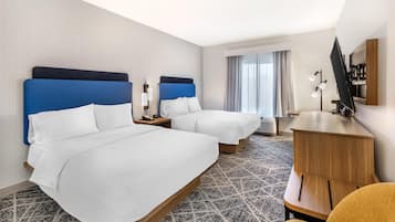 Room, 2 Queen Beds | Premium bedding, down duvets, blackout curtains, iron/ironing board