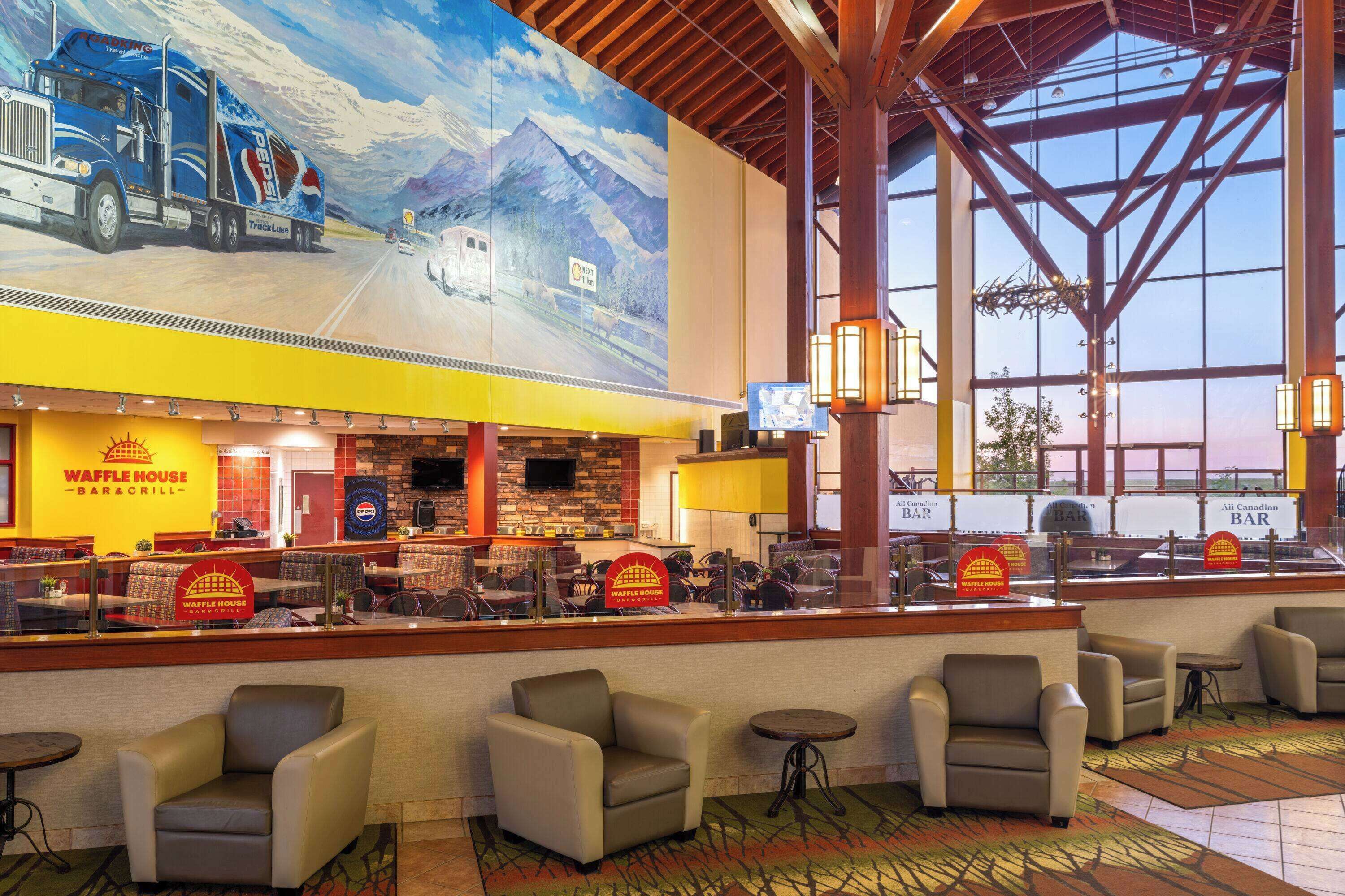 breakfast, lunch and dinner served