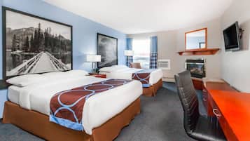 Ropa de cama de alta calidad, escritorio y cortinas blackout