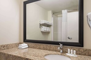 Hair dryer, towels