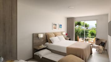 1 habitación, ropa de cama de alta calidad y minibar
